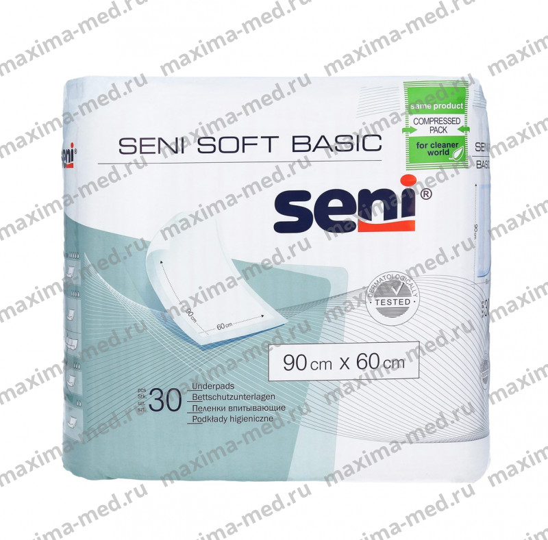 Пеленка впитывающая 60*90 Seni Soft Basic